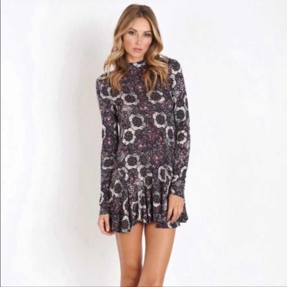 Free People jersey Annabelle printed tunic dress